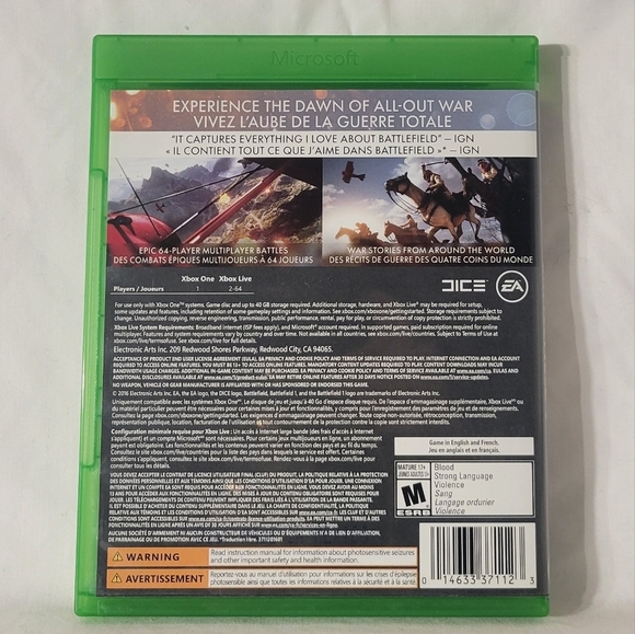 Battlefiled 1 Xbox One - Picture 2 of 3